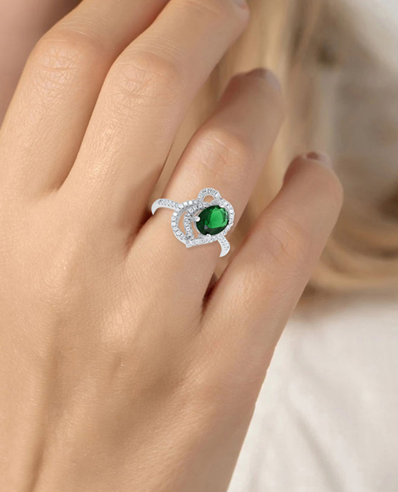 Top Quality Extravagant Simple Oval Stone Ring, Authentic 925 Sterling Rings For Women, Ring for Her With Love