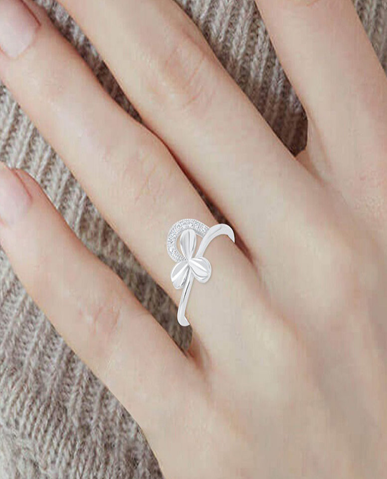Trendy Rings for Girls in Authentic 925 Sterling Silver with Beautiful CZ Stones