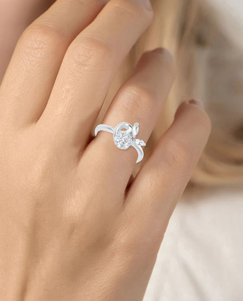 Top Quality Extravagant Simple Love Ring With 925 Sterling Silver Designer Fashion Rings for Your Loved One