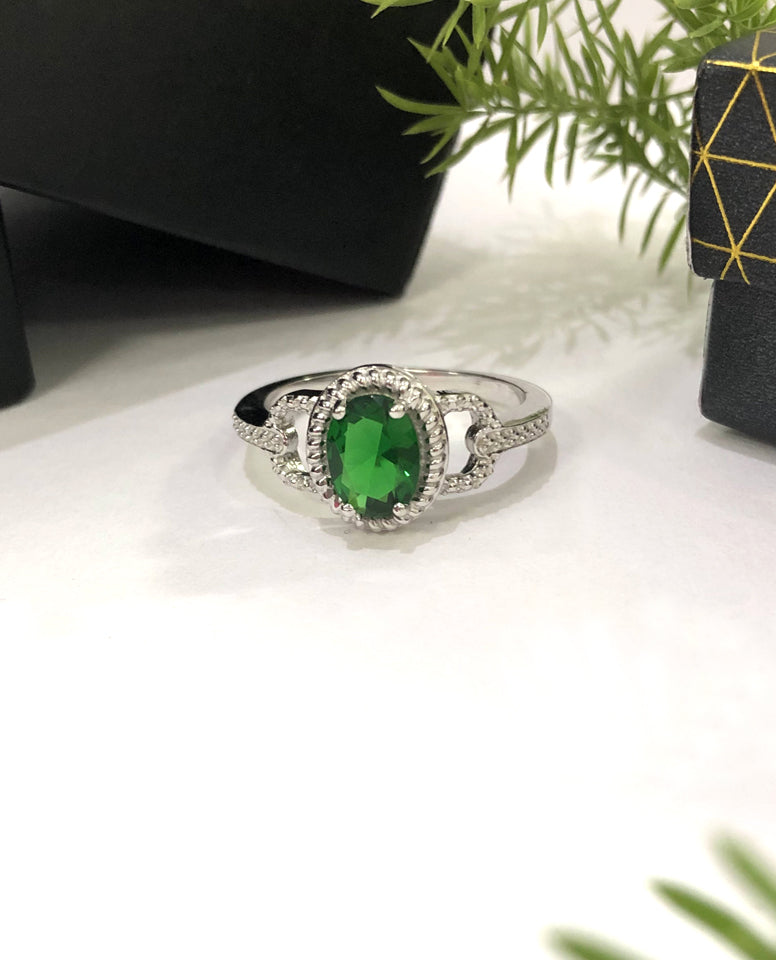 Oval Stone Ring, 925 Sterling Silver Ring, Silver Ring, Stylish Rings
