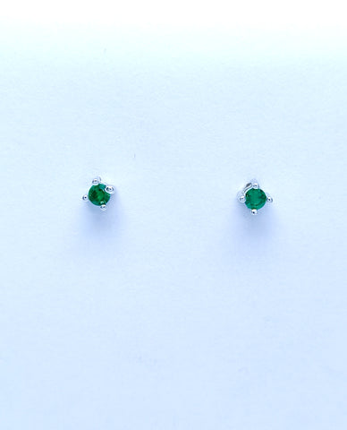 Classic and Versatile Studs in Bottle Green Color
