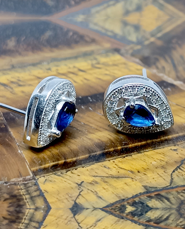 Earrings for Trendy Girls in Charming and Stylish Pear Shape Stone with 925 Sterling Silver with Beautiful Cubic Zircon Stones