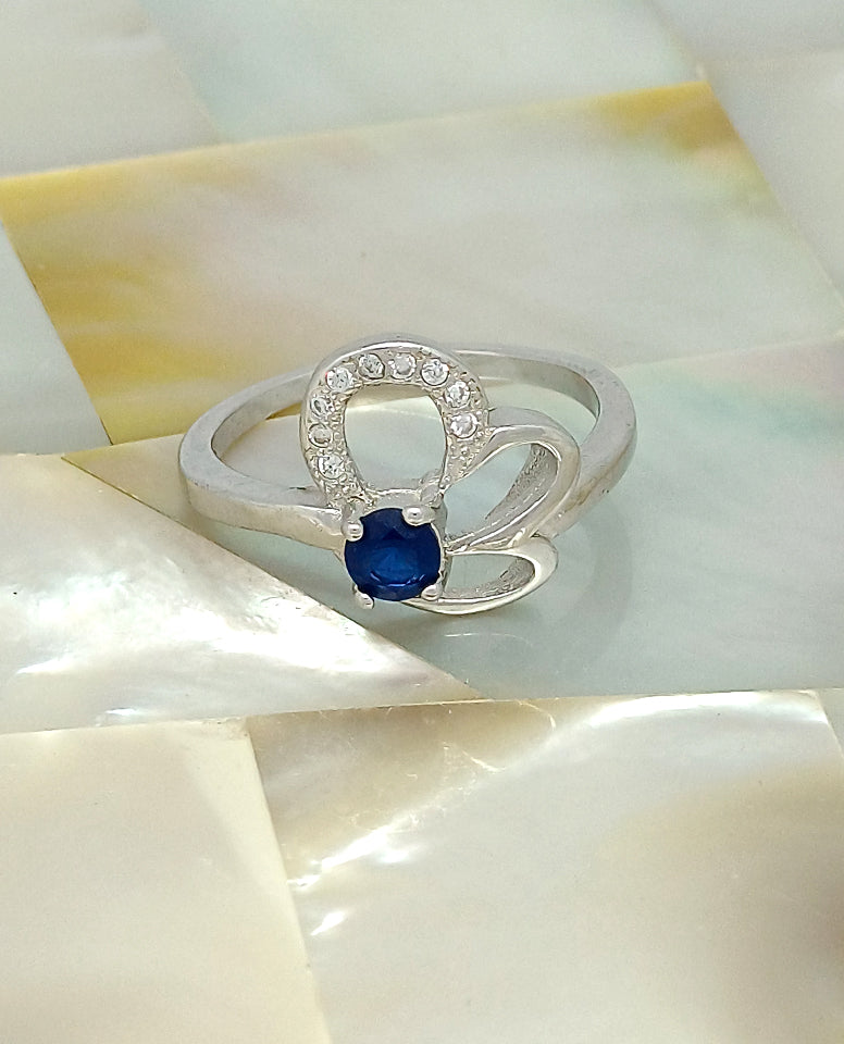 A Beautiful Round Cut Stone Ring with 925 Sterling Silver for Her with Every Occasion
