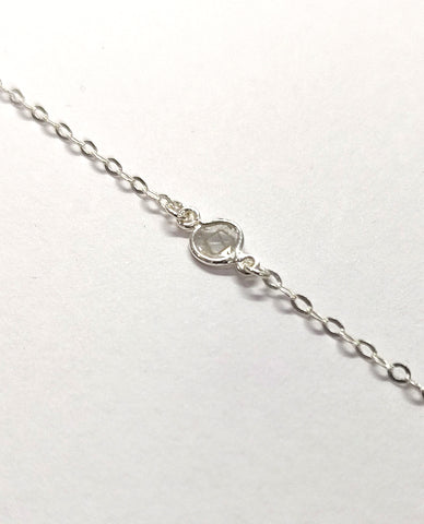Simple And Pretty Shiny Flat Diamond Bracelet