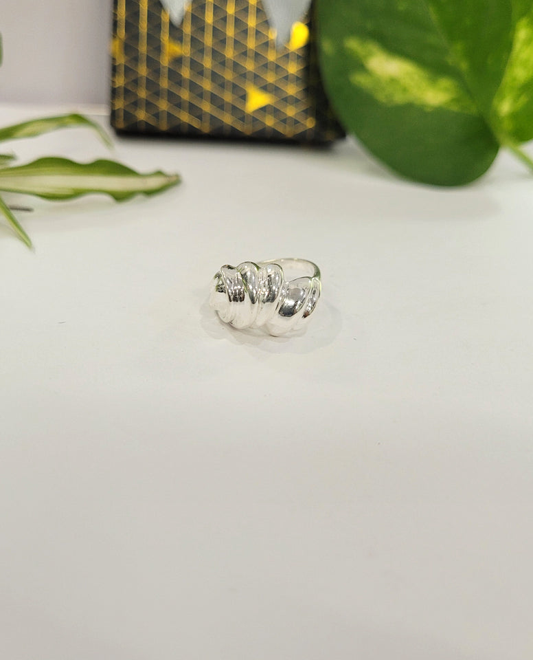 Sterling Silver Ring With Stylish And Unique Design