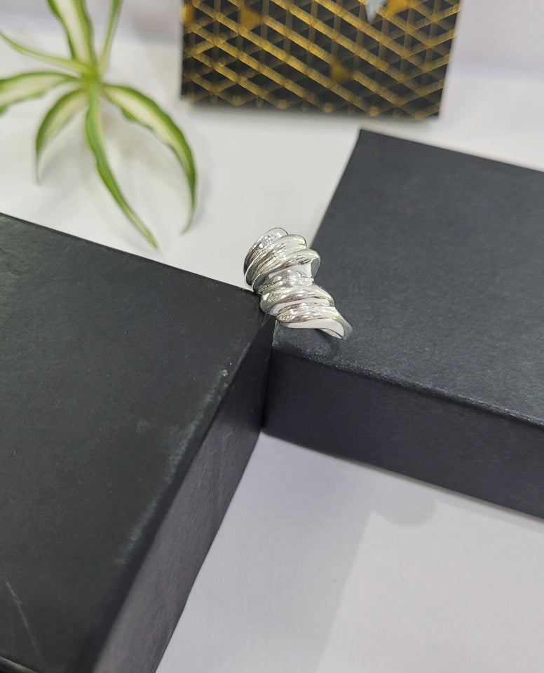 Sterling Silver Ring With Stylish And Unique Design