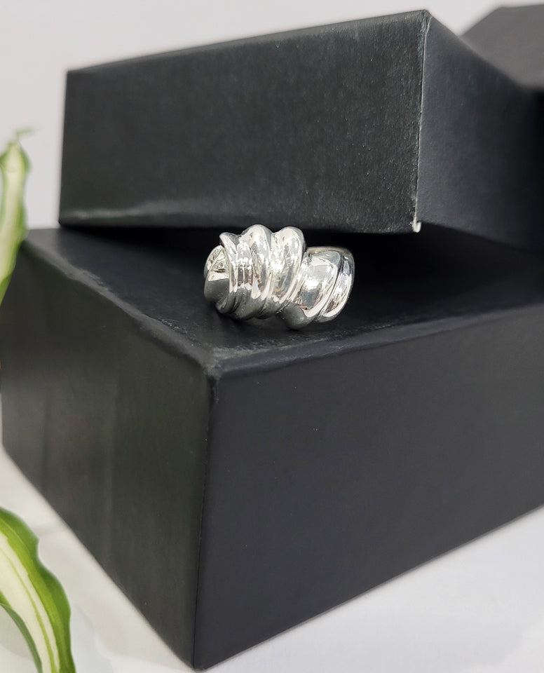 Sterling Silver Ring With Stylish And Unique Design