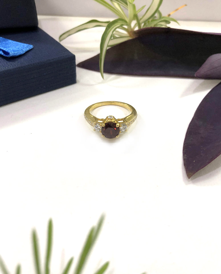 Garnet Ring, 925 Sterling Silver Ring, Silver Ring For Women, Garnet Ring For Women