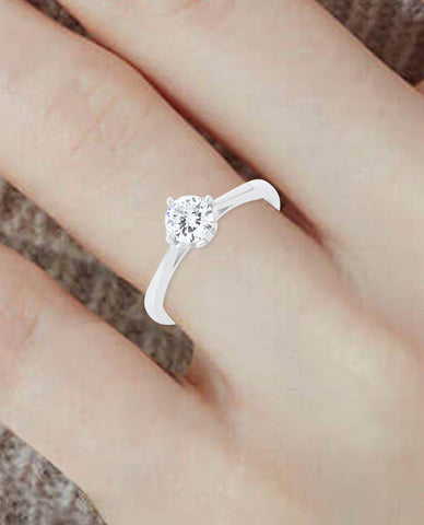 Trendy Rings for Girls in Authentic 925 Sterling Silver with Beautiful CZ Stones