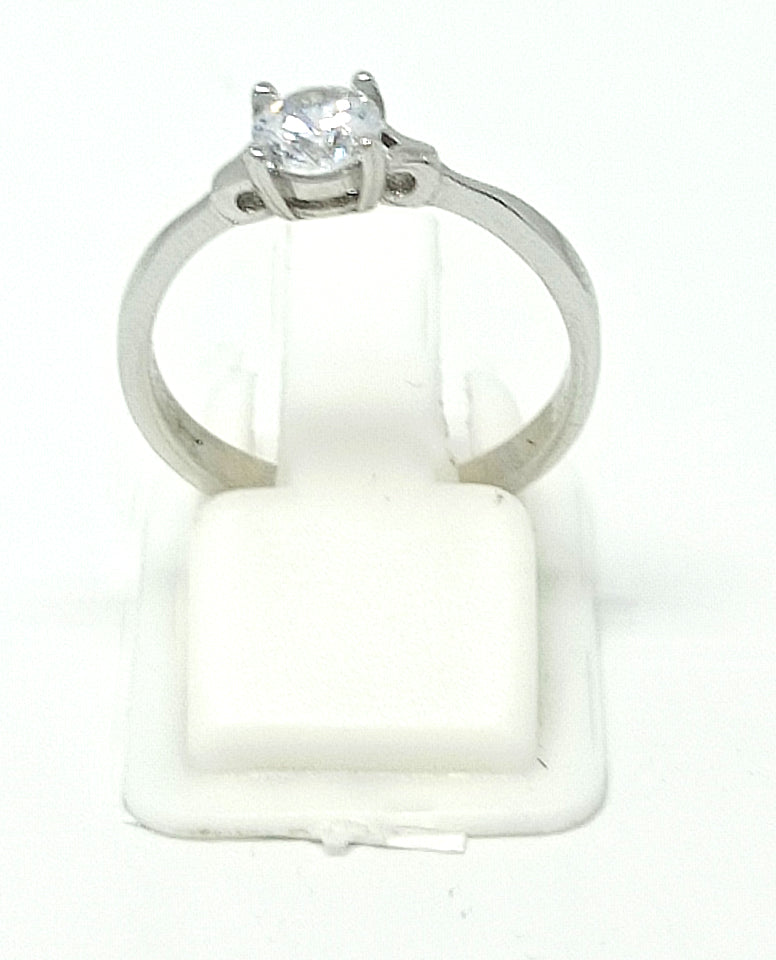 Authentic 925 Sterling Silver Rhodium Plated High Polish Finish Ring
