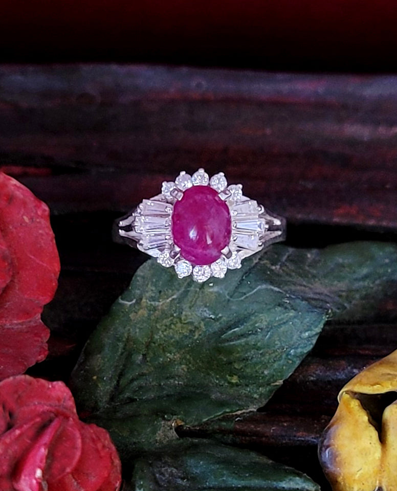 An Ultimate Swarovski Stones Ring In 925 Sterling Silver
