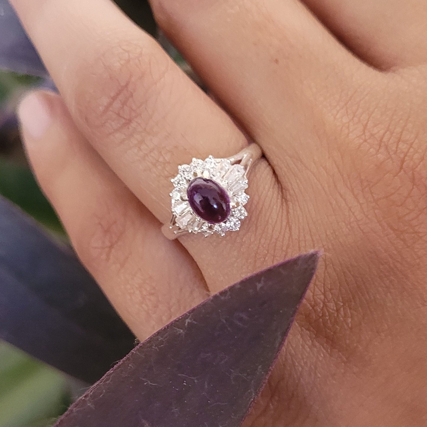 An Ultimate Swarovski Stones Ring In 925 Sterling Silver