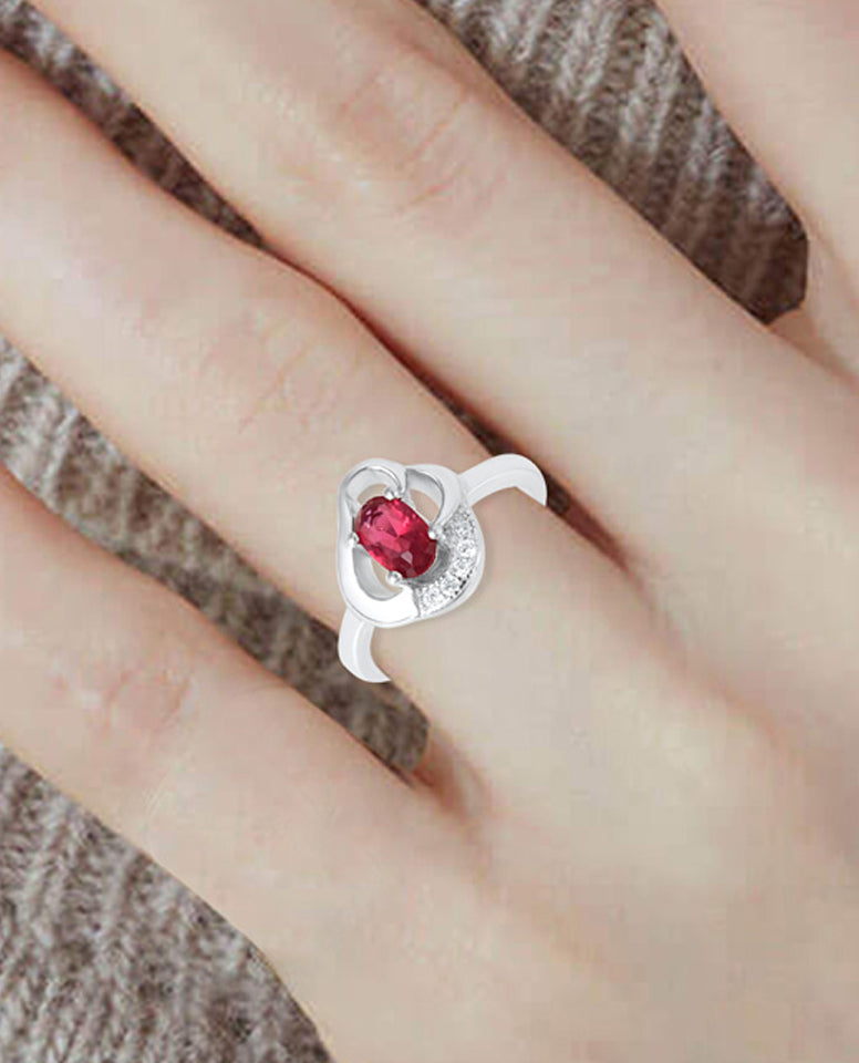 925 Sterling Silver Ring with Rhodium Finish, Very Dainty and Suitable Ring for Everyday Wear