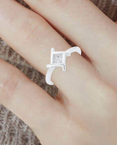 Geometric style Authentic 925 Sterling Rings For Women, Original Great Quality love Ring for her