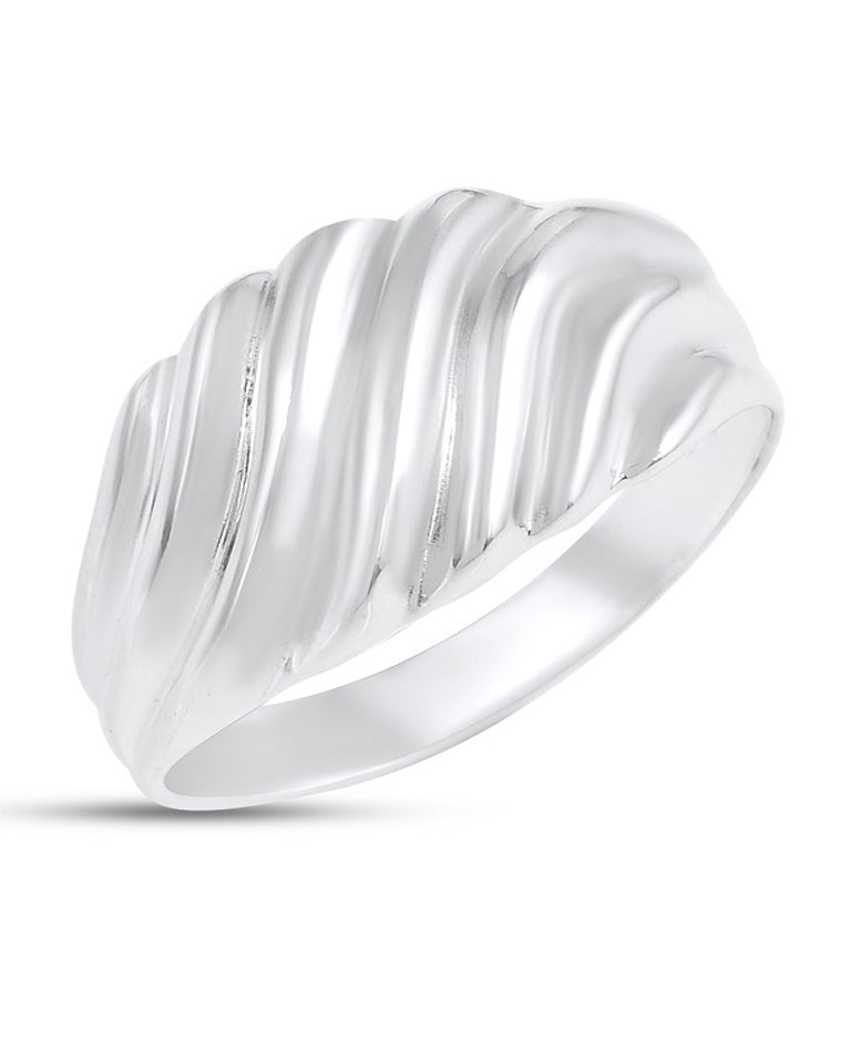 A Dome Style Band Ring with 925 Sterling Silver for Her with Every Occasion