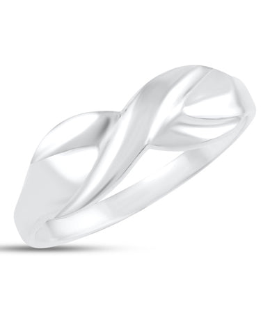 A Twisted Bow Design Ring, A 925 Sterling Silver Ring for Her with Every Occasion