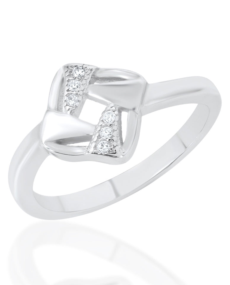 Latest and Very Pretty Trendy Geometric Design Ring for Her Crafted in 925 Sterling Silver