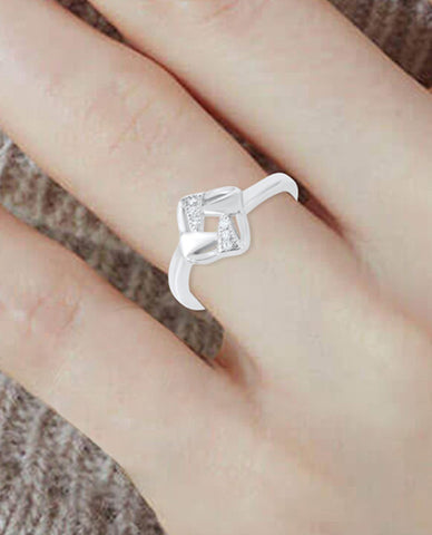 Latest and Very Pretty Trendy Geometric Design Ring for Her Crafted in 925 Sterling Silver