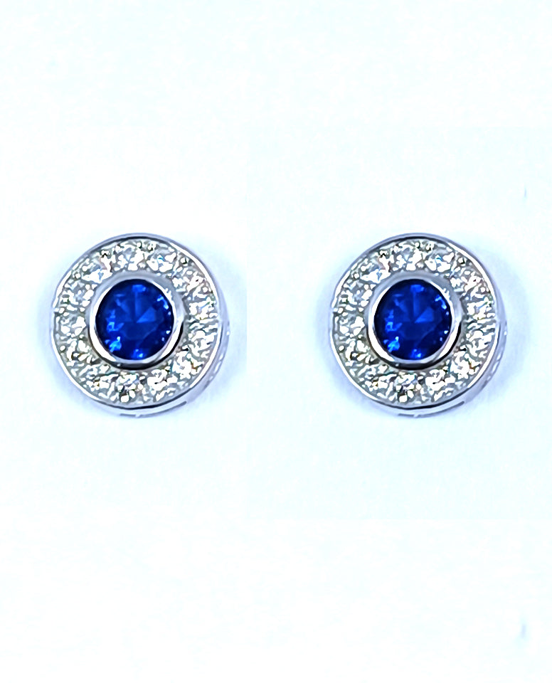 Authentic 925 Sterling Silver Stud Earring, Handmade Silver Earring, Round Earring, Gift For Her