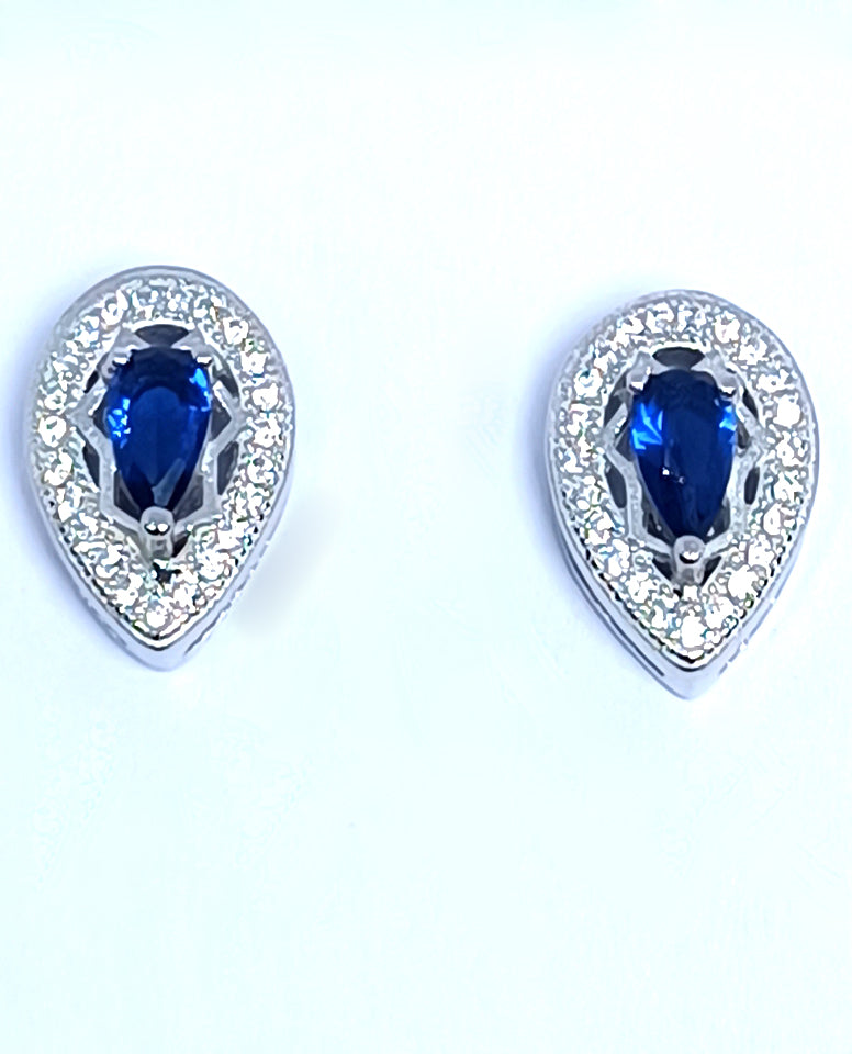 Earrings for Trendy Girls in Charming and Stylish Pear Shape Stone with 925 Sterling Silver with Beautiful Cubic Zircon Stones
