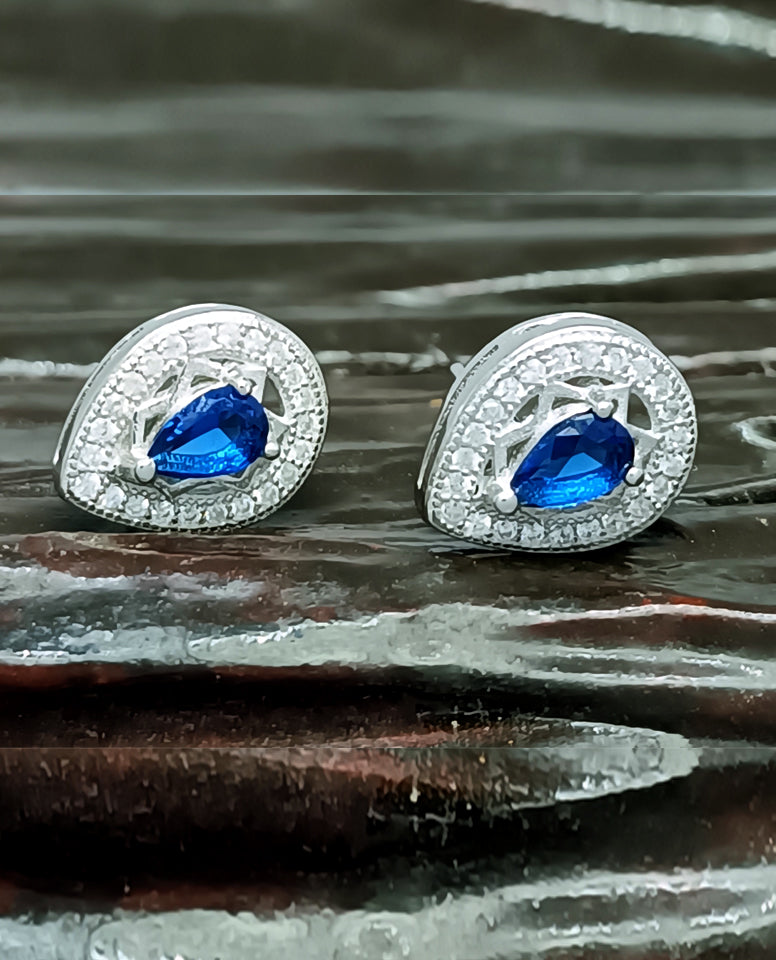 Earrings for Trendy Girls in Charming and Stylish Pear Shape Stone with 925 Sterling Silver with Beautiful Cubic Zircon Stones