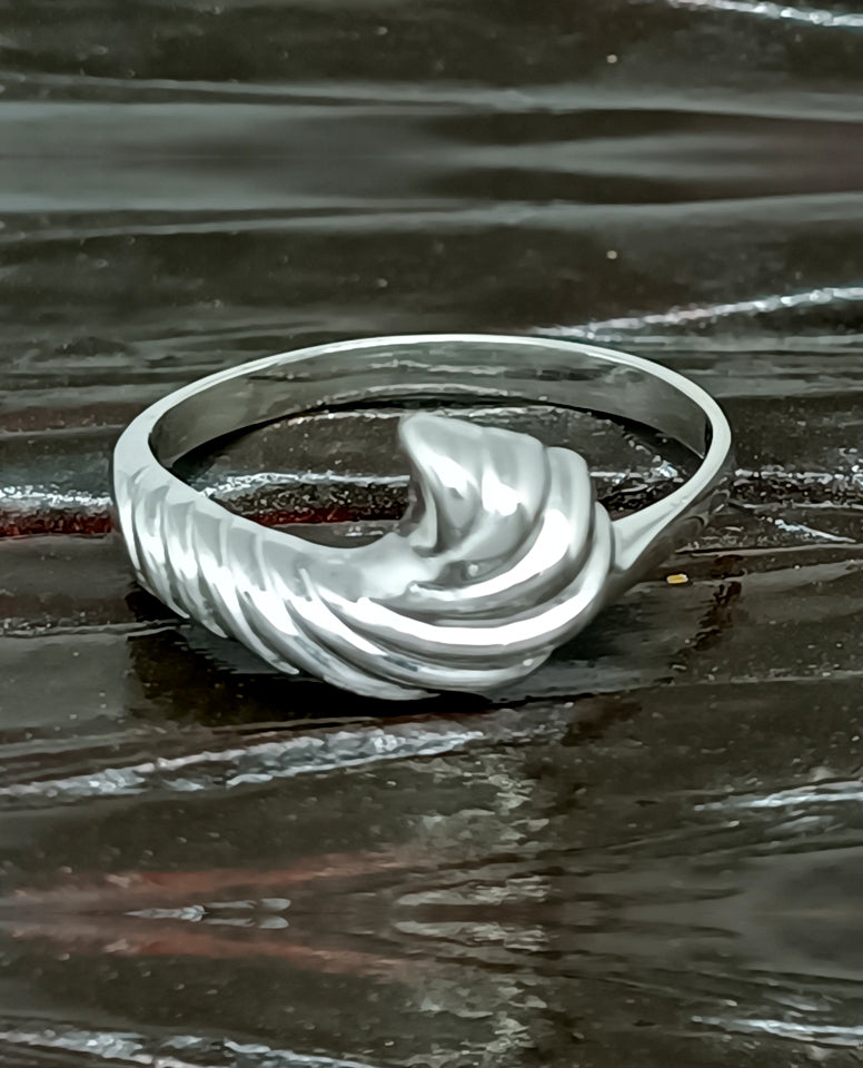 A Unique High Wave Design Ring for Trendy Girls in 925 Sterling Silver