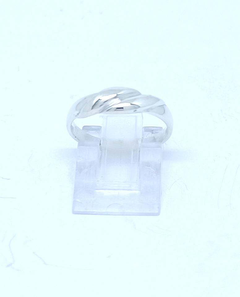 Simple and Beautifully Designed Authentic 925 Sterling Silver Rhodium Plated High Polish Finish Ring