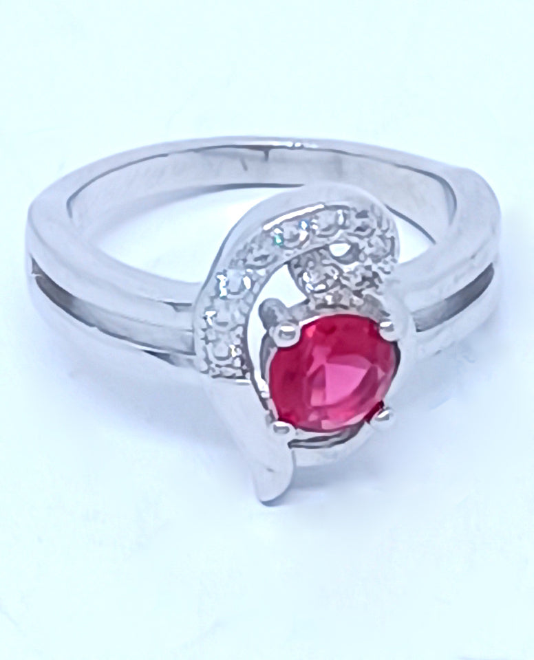 A Trendy Design Ring for Trendy Girls in 925 Sterling Silver with Beautiful Cubic Zircon Stones