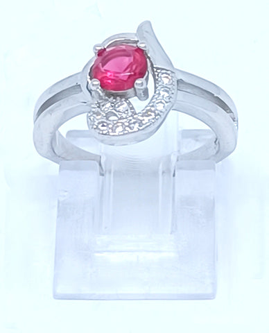 A Trendy Design Ring for Trendy Girls in 925 Sterling Silver with Beautiful Cubic Zircon Stones