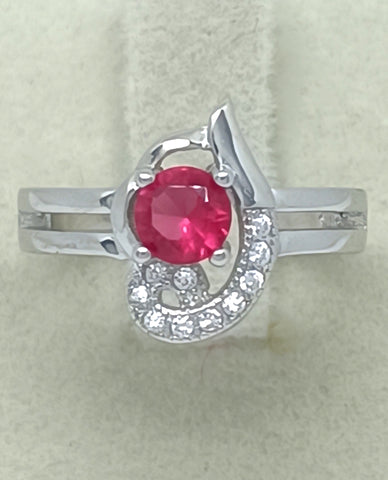 A Trendy Design Ring for Trendy Girls in 925 Sterling Silver with Beautiful Cubic Zircon Stones