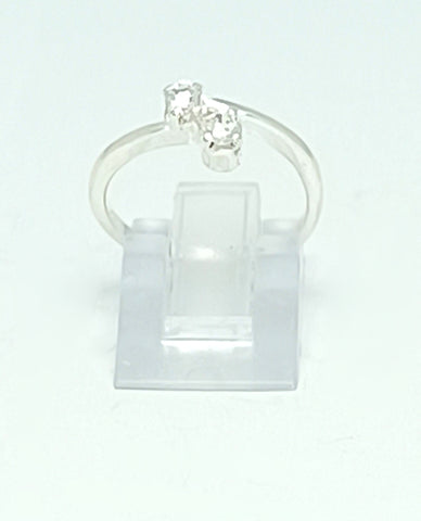 A Simple yet Beautiful Gift for Her, 925 Sterling Silver Ring with Rhodium Finish.