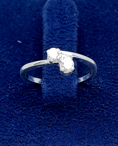 A Simple yet Beautiful Gift for Her, 925 Sterling Silver Ring with Rhodium Finish.