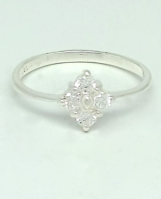 Rings for Trendy Girls in 925 Sterling Silver with Beautiful Cubic Zircon Stones