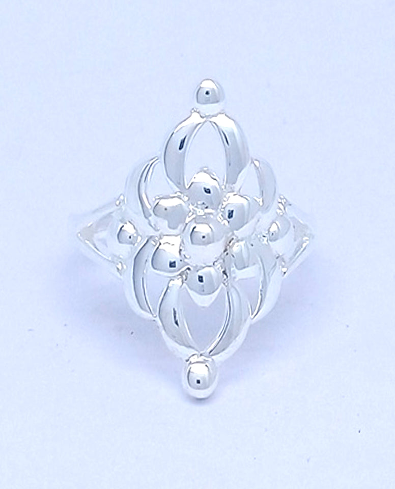 Â Flower Shape Design with Love and Created with 925 Sterling Silver by Hand in Leuven jewels