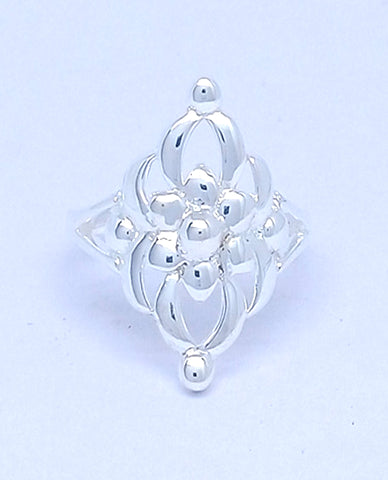 Â Flower Shape Design with Love and Created with 925 Sterling Silver by Hand in Leuven jewels