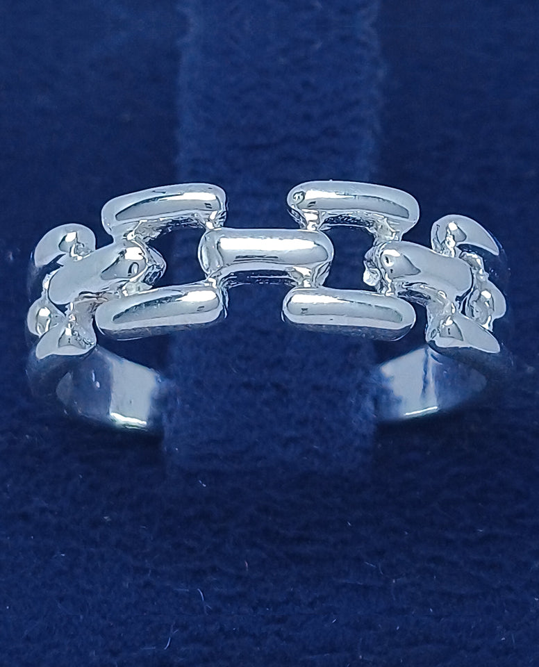 Biker Chain Design Ring in Authentic 925 Sterling For Women, Love Ring for Her