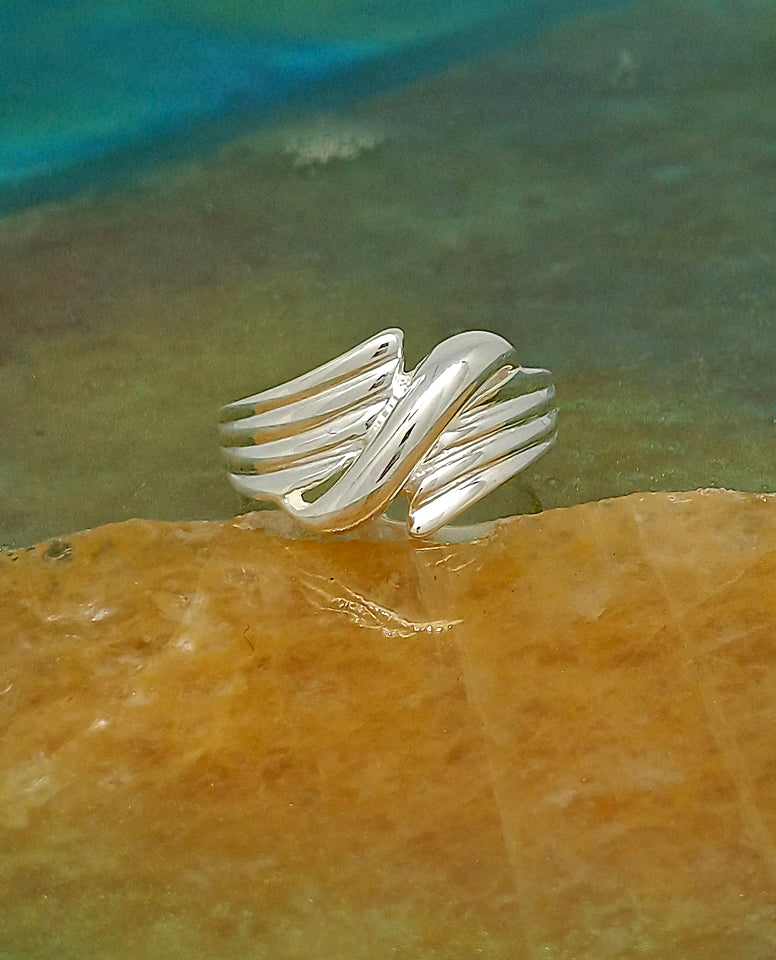 A Different Design Ring for Trendy Girls in 925 Sterling Silver, Best Ring for Her for Everyday