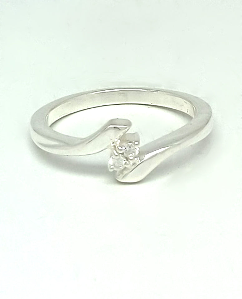 A Pretty Two Stone Ring for Trendy Girls for Every Occasion