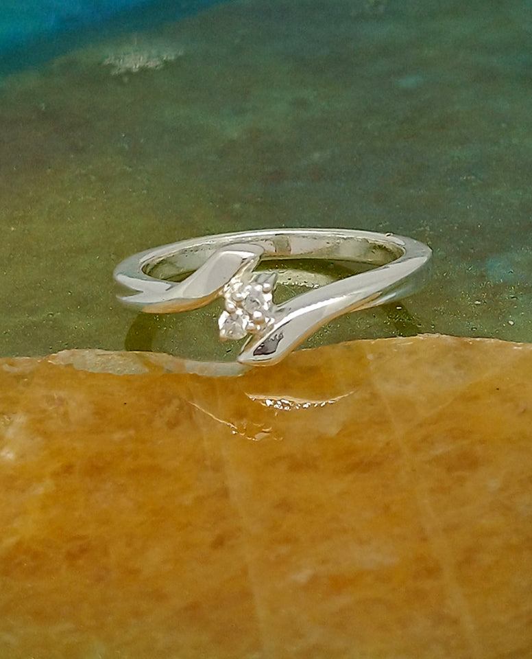 A Pretty Two Stone Ring for Trendy Girls for Every Occasion