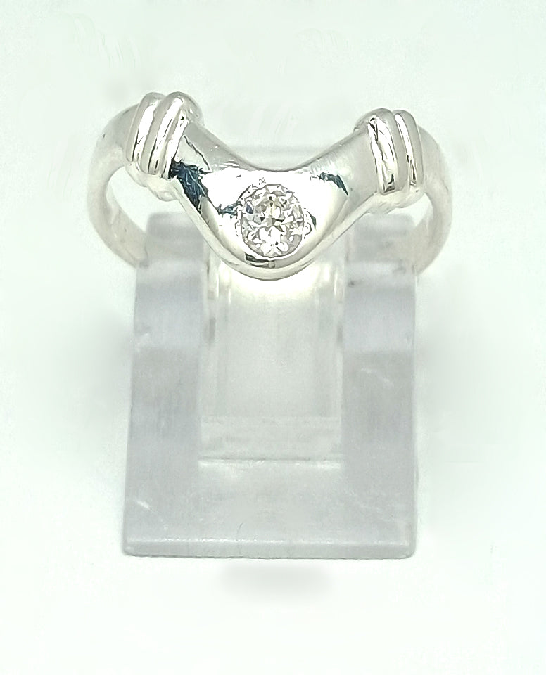 Simple, Clean, and Elegant Design Ring in Authentic 925 Sterling Silver