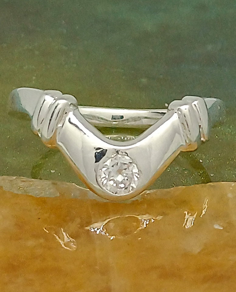 Simple, Clean, and Elegant Design Ring in Authentic 925 Sterling Silver