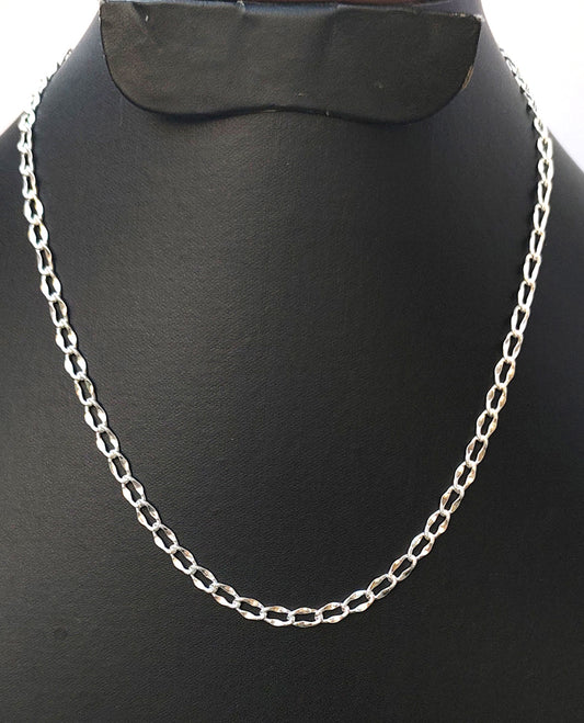 Handmade Classic Curb Chain Made in Leuven Jewels with 925 Sterling Silver