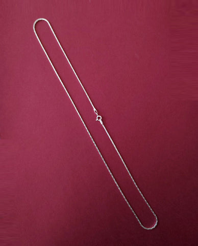 A Lovely 925 sterling Silver Bead Chain For Her With Spring-ring Clasp