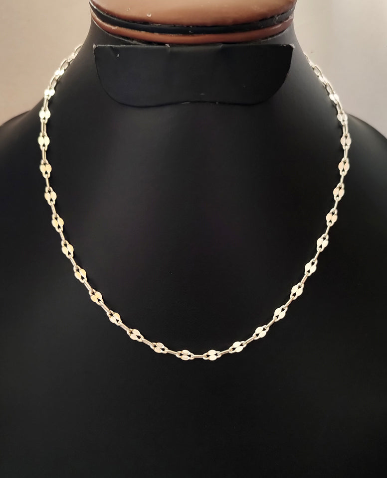 Stylish and Unique, Heavy Blade Chain In 925 Sterling Silver