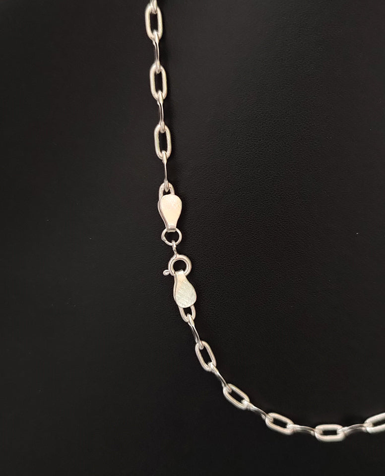 Stylish and Unique, Heavy Blade Chain In 925 Sterling Silver