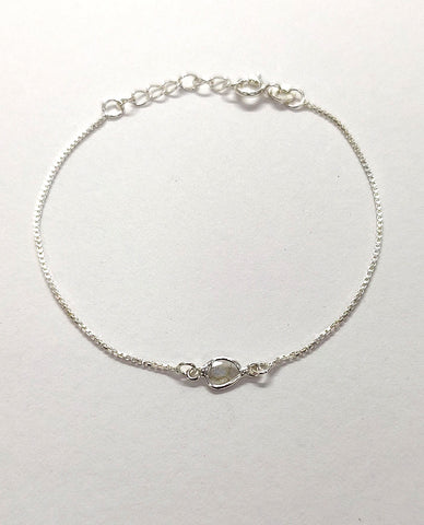 Classy And Stylish Flat Diamond Bracelet With Box Chain