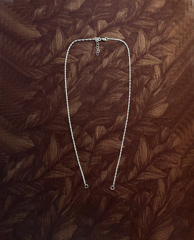 A Dainty And Classy 925 Sterling Silver Rope Chain For Women
