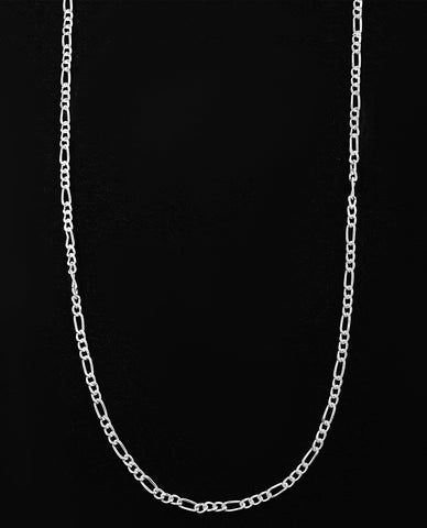 A Classy 925 Sterling Silver Thin Figaro Chain for Women